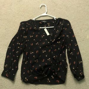 Madewell Floral Wrap Top